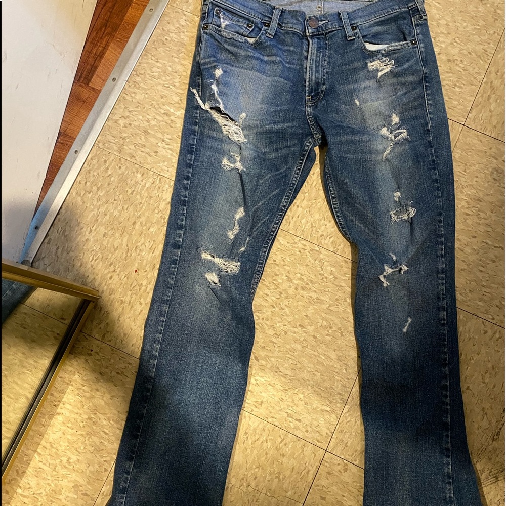 Men Slim Striaght Holister Jeans